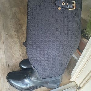 Tommy Hilfiger rain boots.